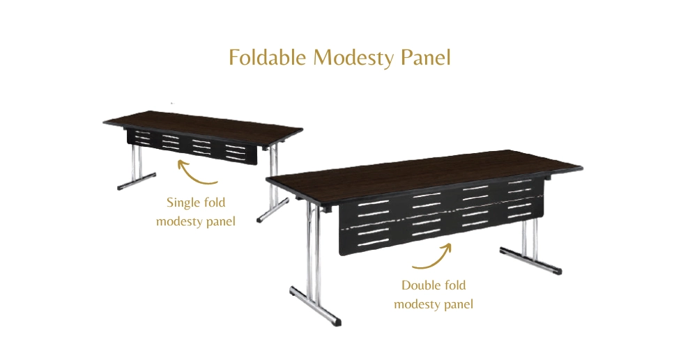 Modesty panel Convex table